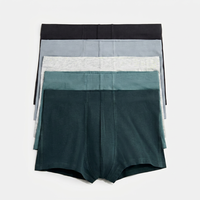 Sous-vêtements pour homme en coton 95% antibactériens, lot multiple |   Boxer Briefs à Élasticité Douce et Confortable à la Taille |   Tissu tricoté |   Personnalisé