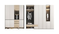 Meuble à chaussures moderne haut de gamme sur mesure avec compartiment dissimulé pour l'entrée et la décoration de toute la maison