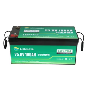 LM 25.6V 100Ah Lifepo4 Lithium Iron Battery Pack akku Lifepo4 Baterias de litio 24v 100ah for Home Energy Storage
