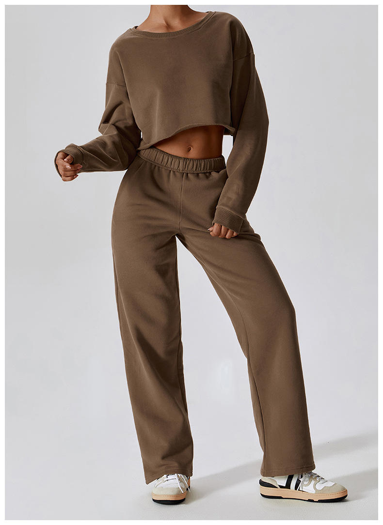 brown sweater set