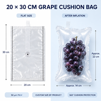 Film protecteur transparent pour fruits, type sac à colonnes d'air, en PE, résistant aux chocs pour le transport (taille personnalisée)