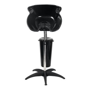 <span class=keywords><strong>Bac</strong></span> à Shampooing Portable pour Salon, Meuble de <span class=keywords><strong>Coiffure</strong></span> à Lavage Incliné, Bassin de Lavage des <span class=keywords><strong>Cheveux</strong></span> en Plastique Noir - Product Image 1