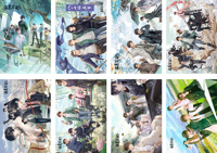 Lot de 8 affiches d'anime personnalisées 42*29cm pour cosplay et décoration de chambre - Vente en gros