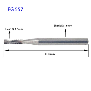 Răng cắt BUR tốc độ cao cắt chéo fg558 hình trụ hình dạng 1.2 mét đầu FG Carbide mũi khoan - Product Image 4