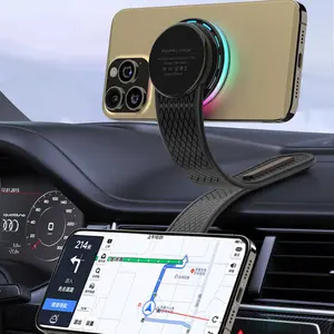 15W Qi2 certified Car Wireless Charger 360 Degree Rotation in Car use magnetic car mount Fast Wireless Charging for phone