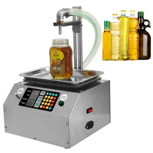 New Upgraded Automatic Weighing & Filling Machine English show board for filling honey liquid automatic filling machine