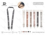 Tracolla per borsa in tessuto con fibbia argentata regolabile per borse - Product Image 3