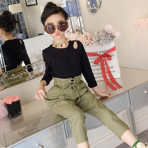 Conjuntos de 2 Piezas para Bebés, Ropa para Niñas, Pantalones de Cintura Alta para Bebés, Conjunto de Otoño para Bebés, Nuevos Productos en el Mercado Chino - Product Image 4