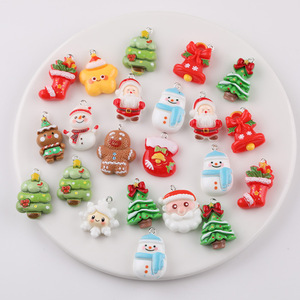 Adornos de Resina Navideños de Colores Surtidos, Adornos de Plástico para Manualidades, para Llaveros y Decoraciones DIY - Product Image 5