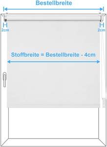 Stores occultants thermiques blancs Klemmfix, pas de perçage requis pour les fenêtres et les portes - Product Image 5