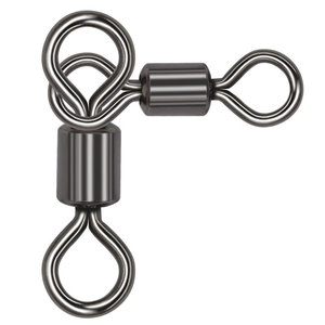 DORISEA Crochet de pêche pivotant à 3 voies avec glissière Double Drop Rig Swivel Swivel Snap Hook for Turn Typing - Product Image 1