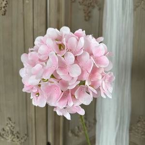 Fiore Artificiale di Ortensia 3D <span class=keywords><strong>Bella</strong></span> in Seta per Decorazioni Alberghiere e Allestimenti Matrimoniali Occidentali, Fiore Blu da Mano - Product Image 1