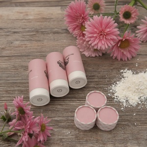 Boîte cylindrique en papier kraft écologique personnalisée pour cosmétiques, tube tamis pour l'emballage de poudre libre - Product Image 2