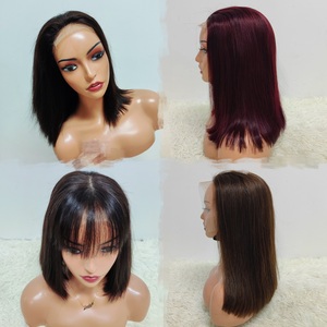 Letsfly 12A Pelucas de Cabello Natural Virgen Vietnamita con Cierre de Encaje 2x6/4x4/13x4 y Frontal SDD, Peluca Bob Personalizada de Color - Product Image 1