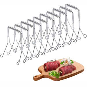 Clip à chou en acier inoxydable 304, réutilisable, outil <span class=keywords><strong>de</strong></span> cuisine et <span class=keywords><strong>de</strong></span> pâtisserie, outil auxiliaire <span class=keywords><strong>de</strong></span> friture, 10 pièces - Product Image 1