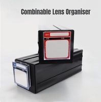 Organisateur de rangement pour lentilles de lunettes en PVC, étui à tiroir suspendu durable pour magasin de lunettes optiques
