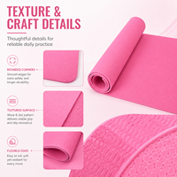 Tapete de Yoga Grueso Gaiam, Premium, Antideslizante, para Ejercicios de Yoga, Pilates y Entrenamientos en el Suelo, Color Índigo Sundial, 5mm, PVC, con Bolsa
