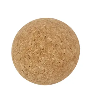 Bola de cortiça natural massageadora musen100 %, bola de cortiça para ioga