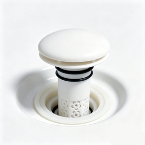 Ensemble de bouchons de vidange blancs pour lavabo, pièces de rechange pour l'assemblage du drain de lavabo de salle de bain - Product Image 3