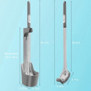 2026 New Liquid Suction Toilet <b>Brush</b> with No Dead Corners Silicone <b>Powerful</b> Cleaning Set Bathroom Plastic <b>Brush</b> - Product Image 5