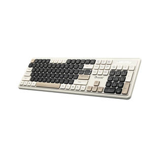 Nouveau clavier PC 2.4G sans fil 104 touches interface <span class=keywords><strong>USB</strong></span> tactile doux touches chocolat opération optique ordinateur portable utilisation bureau Royaume-Uni - Product Image 1