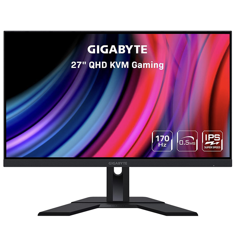 GIGABYTE M27Q27インチ170Hz0.5ms 1440P KVM IPSゲーミングモニター