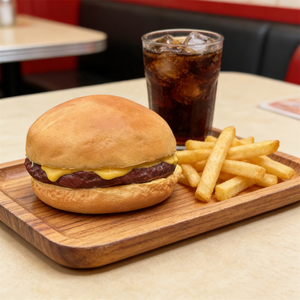 Modelo de Hamburguesa de Plástico Espumado Realista de 9 cm, Miniatura de Comida Artificial Ecológica para Exhibición en Restaurantes - Product Image 3