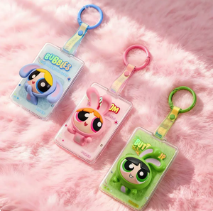 Vente en gros <span class=keywords><strong>de</strong></span> porte-clés mignons en peluche authentiques Powerpuff Girls, série Glimmer Courage, boîte mystère, Blossom Bubbles Buttercup - Product Image 6