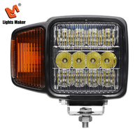 Phare de tracteur LED 78W, faisceau basse 40W, faisceau haut 20W, étanche IP67, agriculture, 10-30V DC, 3600LM, aluminium