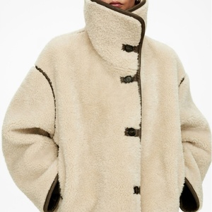 Boying Outono e Inverno Casaco Grosso Quente Simples Moda das Mulheres com Mangas Compridas e Stand Gola Solta Fit - Product Image 4