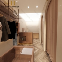 Design d'intérieur exquis pour showroom de vêtements, décoration de boutique de vêtements, mobilier, nom de la boutique de vêtements pour femmes