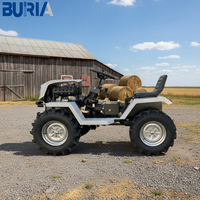 Traktor Mini Pertanian Multifungsi 18 HP 4WD Berkualitas Tinggi Baru Murah dari Pabrik Cina dengan Gearbox
