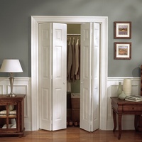 Portes pliantes à persiennes en bois blanc pour armoire de rangement intérieure