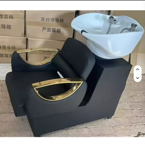 Venta al por mayor de fábrica: Sillón de peluquería reclinable con terapia capilar, cama de masaje para champú y lavacabezas de salón - Product Image 1