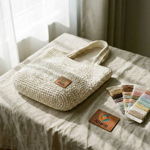 Paquete de Servicios de Desarrollo para <span class=keywords><strong>Bolsos</strong></span> de <span class=keywords><strong>Ganchillo</strong></span> con Logotipo Personalizado, Kit de Muestras Tejidas a Mano, Muestras de Materiales y Servicio de Maqueta de Marca Privada - Product Image 1