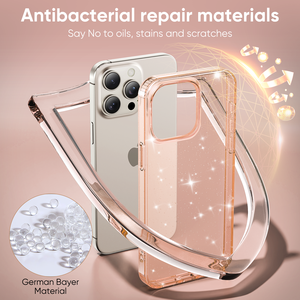 Phụ Nữ Thời Trang Bling Bling Điện Thoại Bìa Trường Hợp Màu Hồng Trong Suốt Long Lanh Điện Thoại Di Động Trường Hợp Đối Với <span class=keywords><strong>iPhone</strong></span> 15 Pro Max - Product Image 3