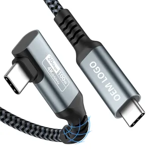 USB C a C 20Gbps 240W tipo C cavo ricarica rapida 4k Video compatibilità per Docking Station/MacBook/dispositivo di gioco/telefono