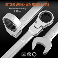 Jeu de clés à cliquet à couple réglable 8-19 mm, clés Torx universelles pour la réparation de vélos et de motos, kit d'outils mécaniques