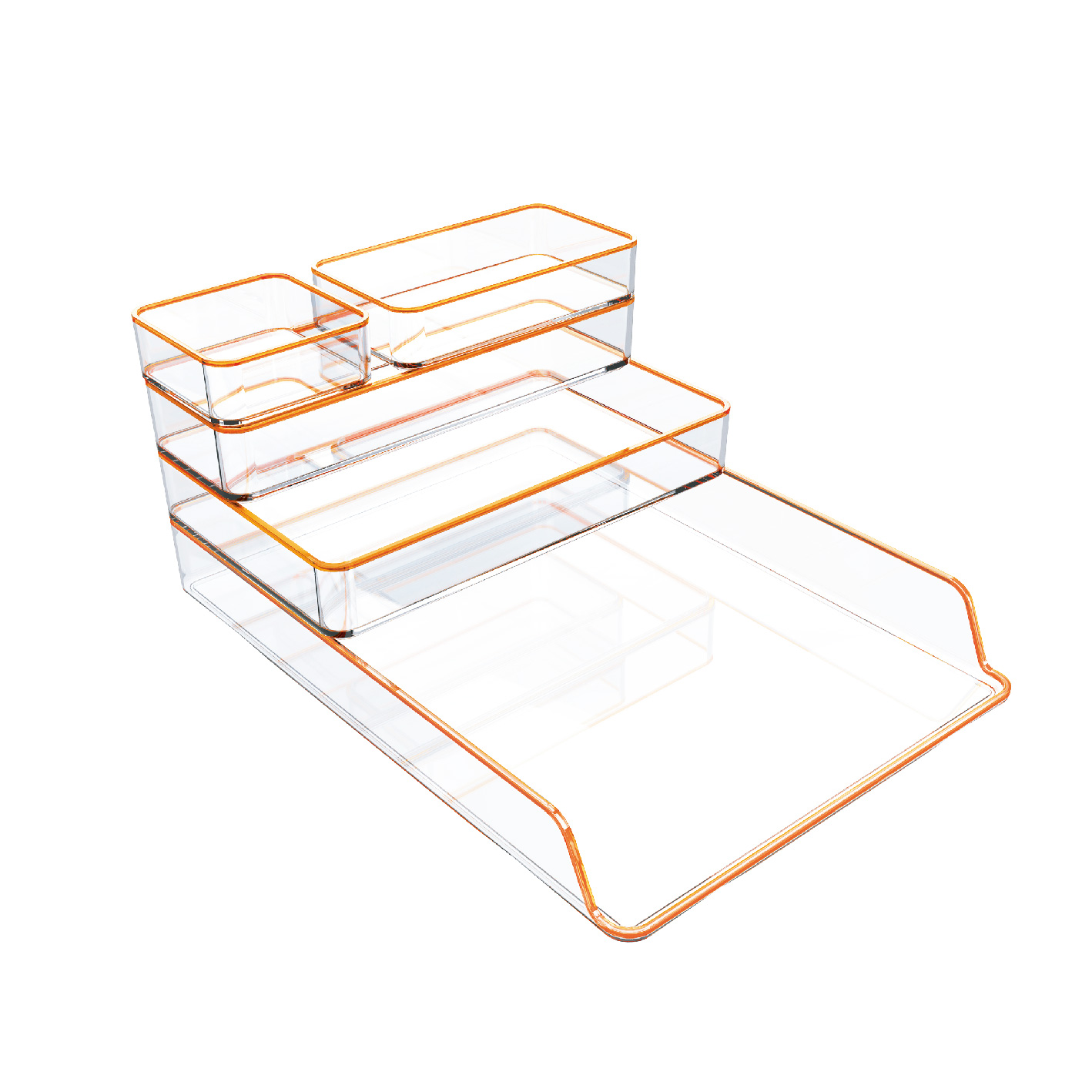 Бамбуковый принтер и подставка для монитора с настольным органайзером с ящиками