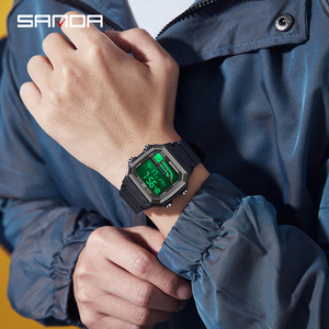 Reloj Electrónico SANDA 6196 para Hombre, Reloj Deportivo Multifuncional Luminoso a Prueba de Agua, Reloj Clásico Cuadrado Ligero para Estudiantes - Product Image 5