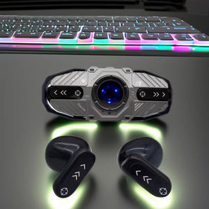 새로운 멋진 재미있는 제품 2024 인-이어 F1 메카 무선 이어폰 스테레오 사운드 헤드셋 헤드폰 마이크 게임 음악 모드 - Product Image 2