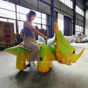 Xe ô tô đồ chơi khủng long điện hoạt hình điều khiển bằng pin 24V, 5 bánh chịu mài mòn, dành cho trẻ em, đang bán - Product Image 5