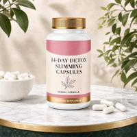 Pilules de désintoxication naturelles à base de plantes de haute qualité, naturelles, 14 jours, pour la perte de poids, brûlage des graisses, capsules amincissantes