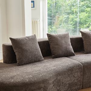 Modern Upholstered Oversized Sectional <b>Sofa</b>,Curved Cloud Couch, Free Combination <b>Sofa</b> Couch for Living Room,Bedroom,Brown - Product Image 2