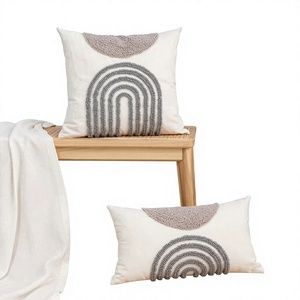 Funda de Cojín de Algodón Acolchado de Lujo para Decoración del Hogar, con Diseño Personalizado, Estilo Boho, Ecológica, Venta al Por Mayor OEM - Product Image 1