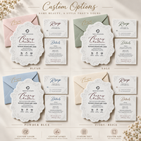 Suite d'invitations de mariage personnalisées en relief 3D à motifs floraux, avec carte RSVP dorée et enveloppe – Fabricant en gros, faible MOQ