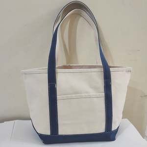 Bolsa de Lona de Algodón Grueso de 16 oz con Asa de Cuerda y Cierre de Cremallera, Tamaño y Color Personalizables para Bolsas de Compras Reutilizables - Product Image 2