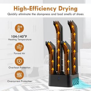Secador de Zapatos para 4 Pares con Temporizador para Prevenir Olores y Moho, Modelo Negro D0100HA8PW7, Resistente a Olores y Moho, Control por Temporizador - Product Image 6