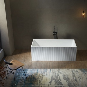 Bañera de Hidromasaje Acrílica Cuadrada de Diseño Moderno, Portátil, Independiente, para Adultos, para Hoteles y Villas, en Oferta - Product Image 3