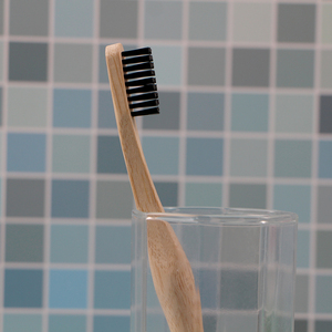 Brosse à dents en bambou <span class=keywords><strong>personnalisable</strong></span> avec logo, biodégradable, écologique, manche en forme de <span class=keywords><strong>gourde</strong></span>, poils souples à moyens, pour soins bucco-dentaires adultes - Product Image 3